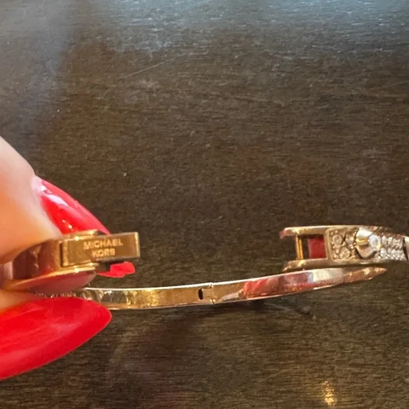 Michael Kors Rose Gold Bracelet with Silver Rhinestones - Picture 5 of 6